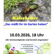 Schaukasten: Veranstaltung Käferkeller im Schulungszentrum