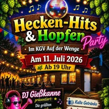 Veranstaltung: Hecken-Hits &amp; Hopfen Party